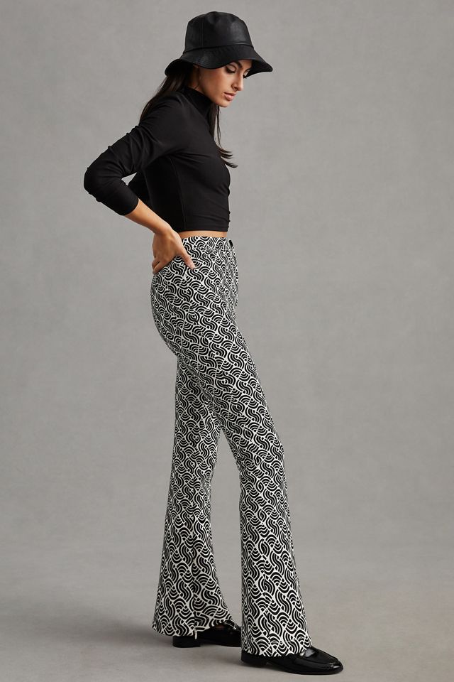 Maeve Mid-Rise Flare Stretch Pants #3