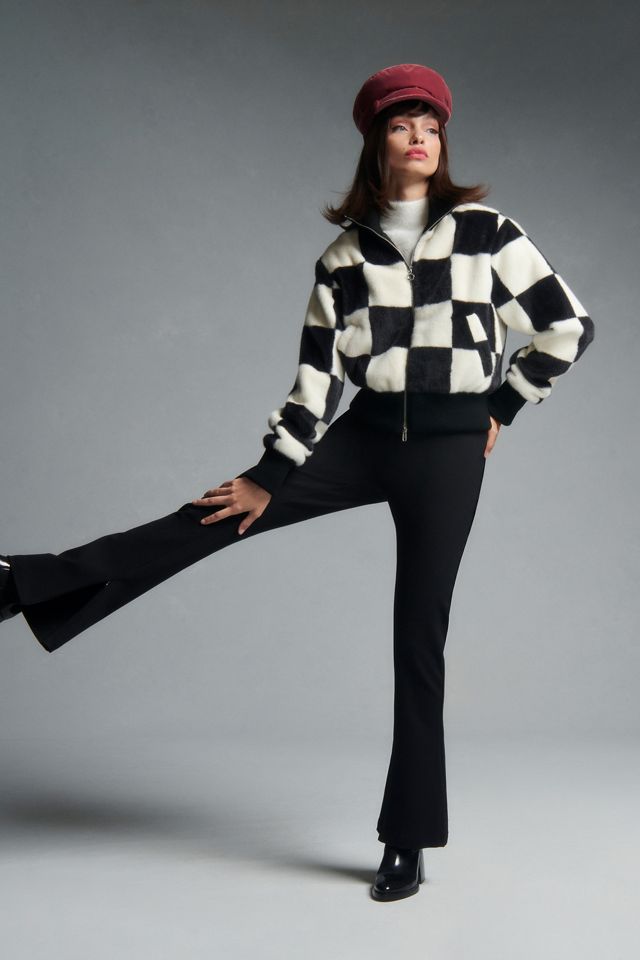 Maeve Mid-Rise Flare Stretch Pants