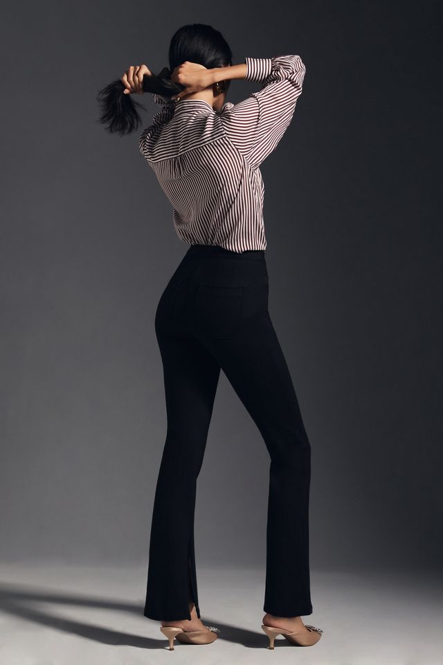 Maeve Mid-Rise Flare Stretch Pants #3