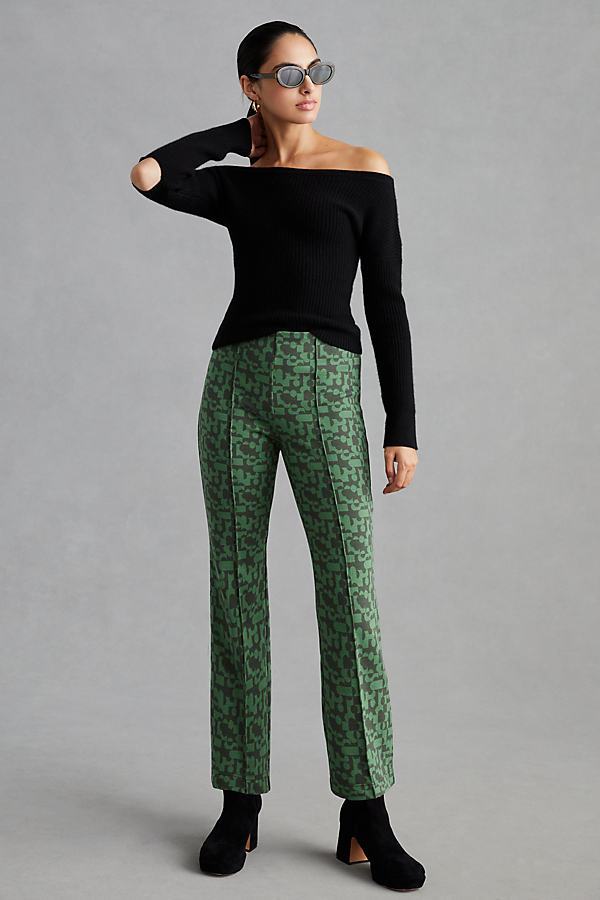 Maeve The Margot Kick-Flare Cropped Trousers