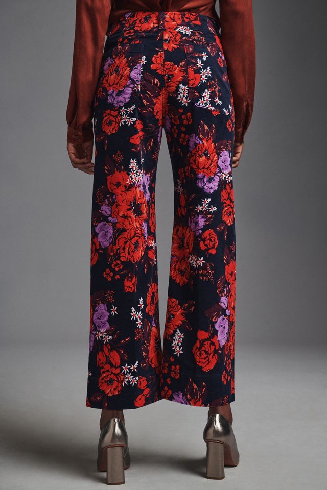 The Colette Cropped Wide-Leg Velvet Pants #2