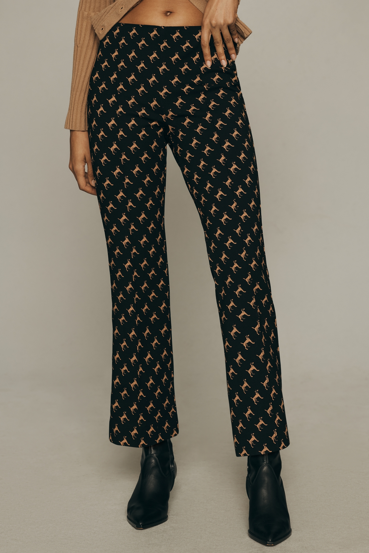 The Margot Kick-Flare Cropped Pants by Maeve