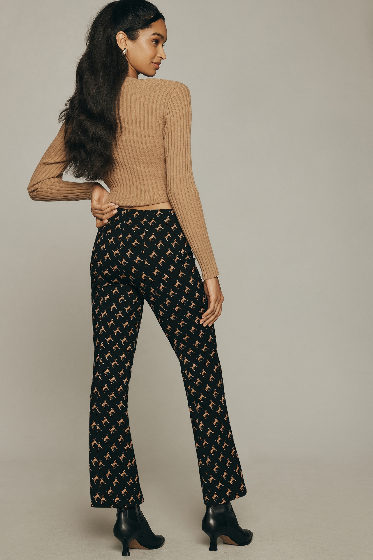 The Margot Kick-Flare Cropped Pants by Maeve