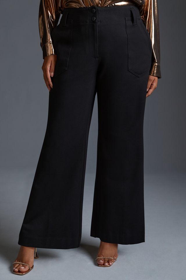 The Naomi Ponte Wide-Leg Flare Pants by Maeve #6