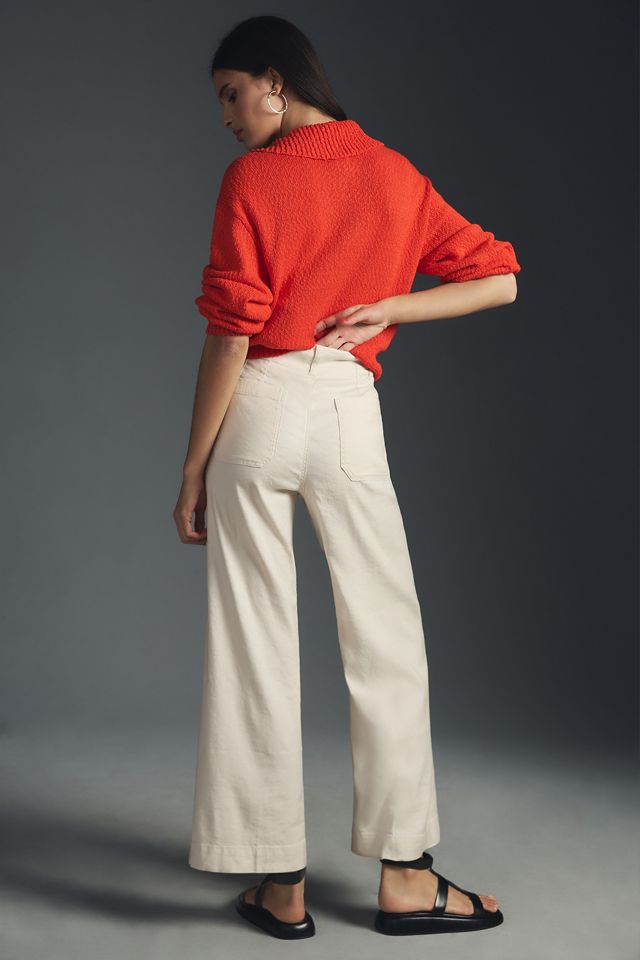 The Colette Linen Blend Crop Wide-Leg Pants by Maeve #6