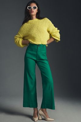 I Pantaloni Cropped a Gamba Larga Colette di Maeve: Edizione in Lino