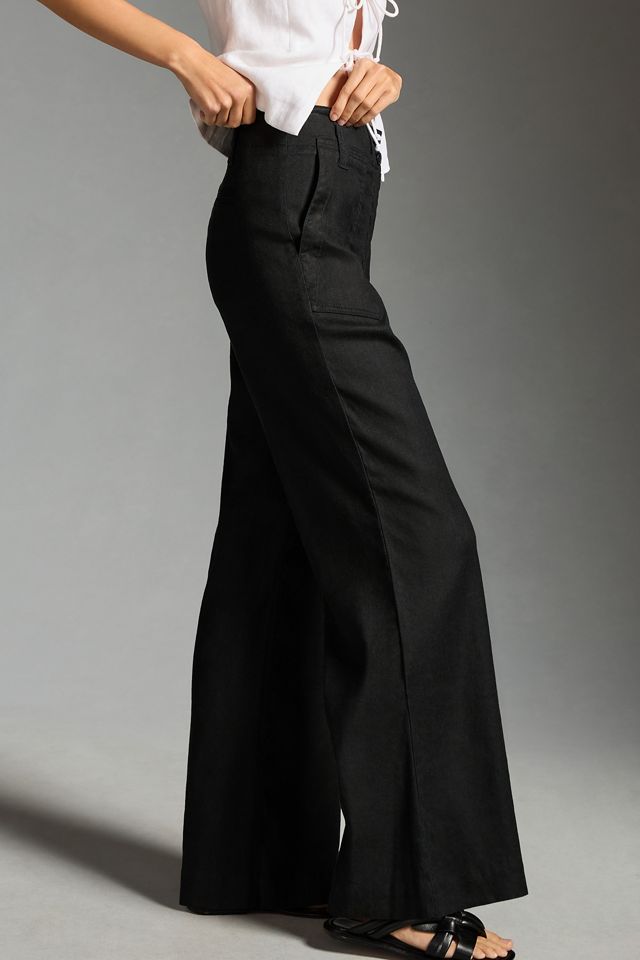 The Naomi Linen Wide-Leg Flare Pants by Maeve #3