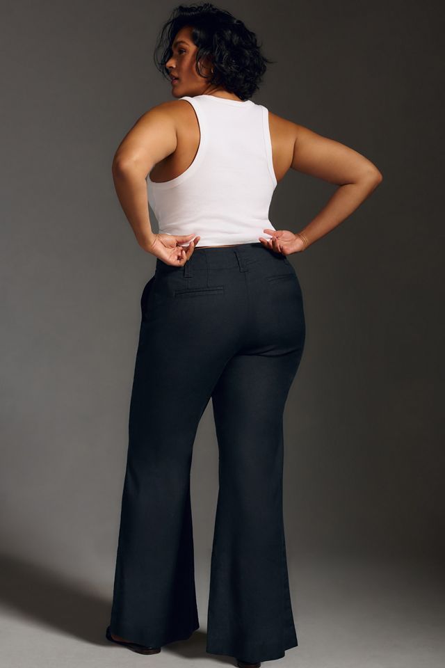 The Naomi Linen Wide-Leg Flare Pants by Maeve #7