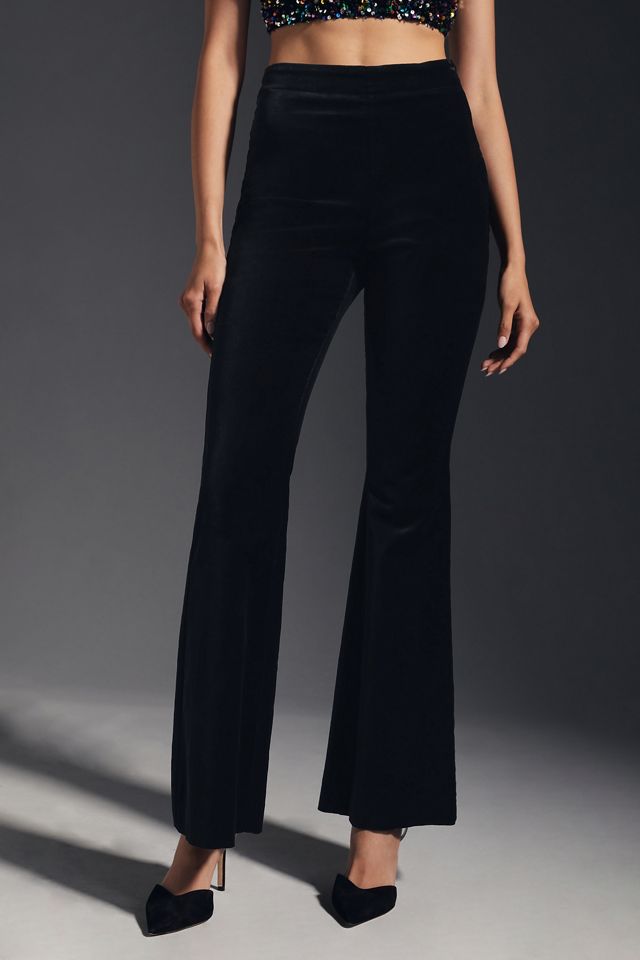 By Anthropologie Velvet Flare Pants