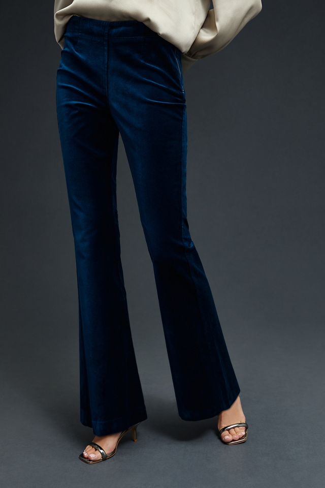 By Anthropologie Velvet Flare Pants