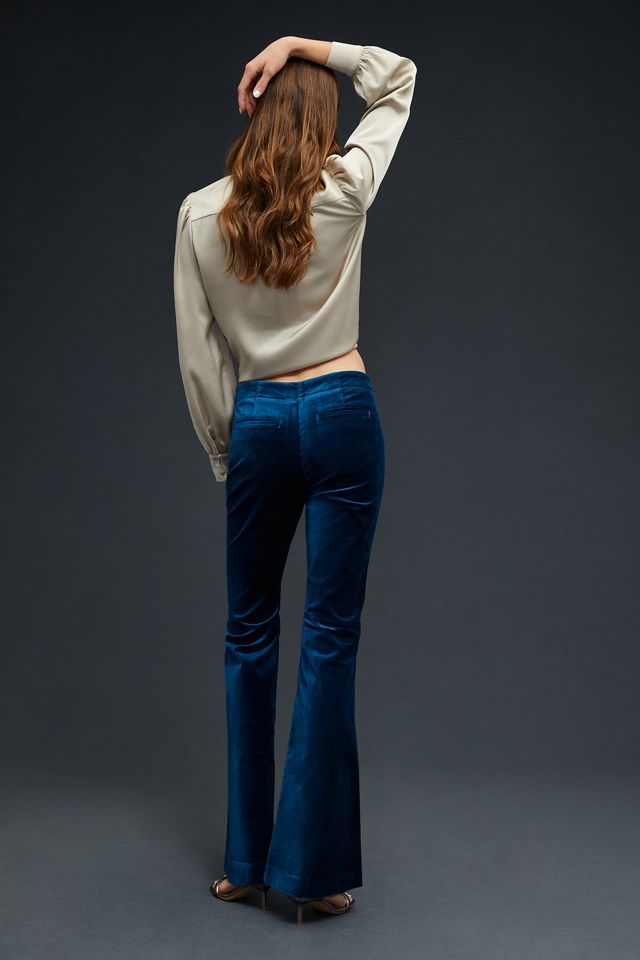 By Anthropologie Velvet Flare Pants #3