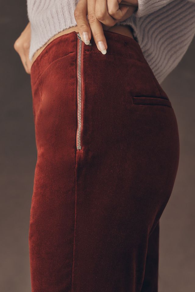 By Anthropologie Velvet Flare Pants #2