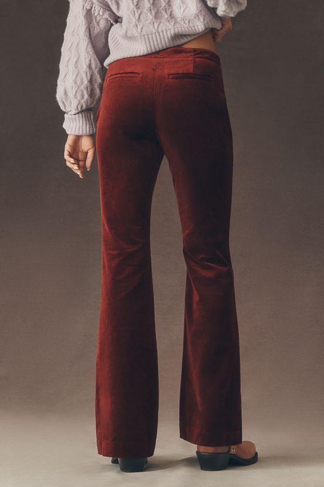 By Anthropologie Velvet Flare Pants #3