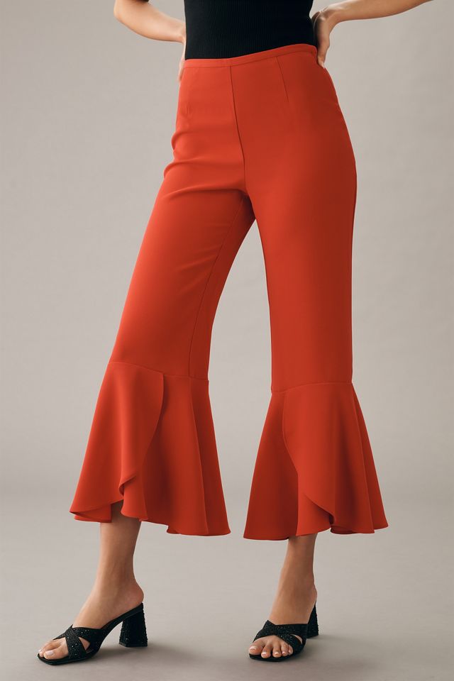 Maeve Late Night Frills Pants #1