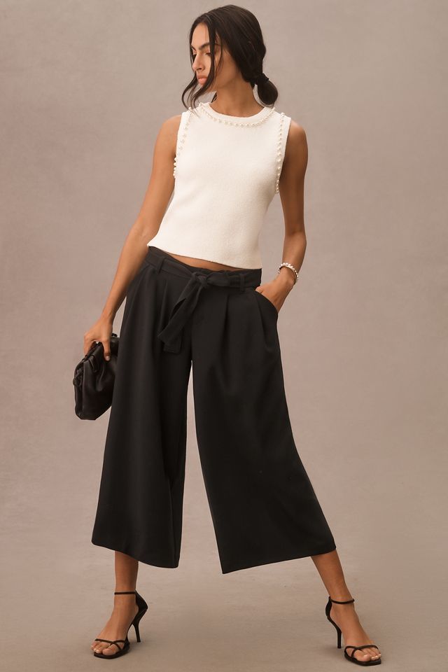 Maeve Tie-Waist Culottes | Anthropologie