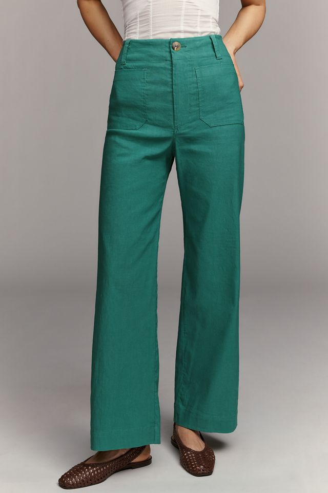 The Colette Full-Length Wide-Leg Pants by Maeve