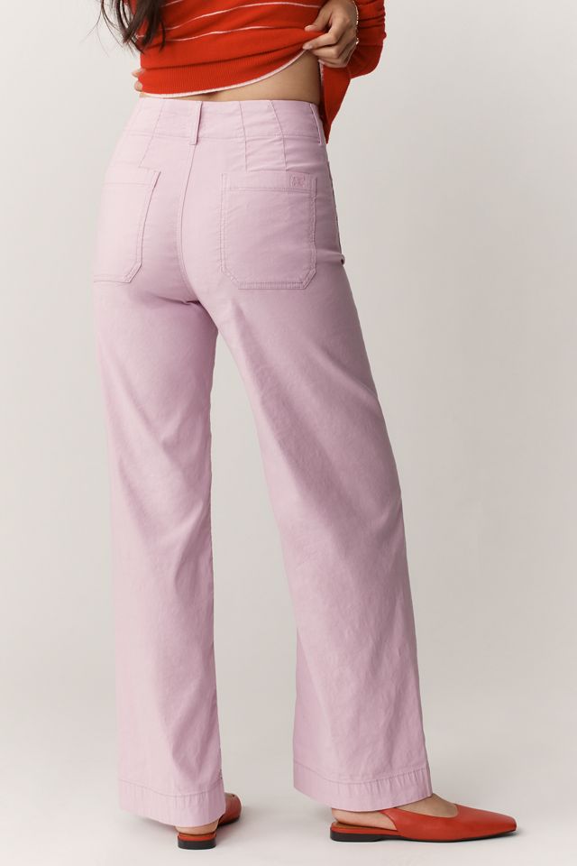 Maeve Colette High-Rise Wide-Leg Full-Length Pants in Magic Fabric #4