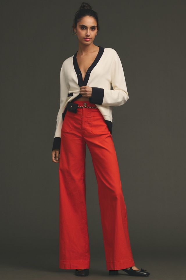 Red Wide-leg Pants