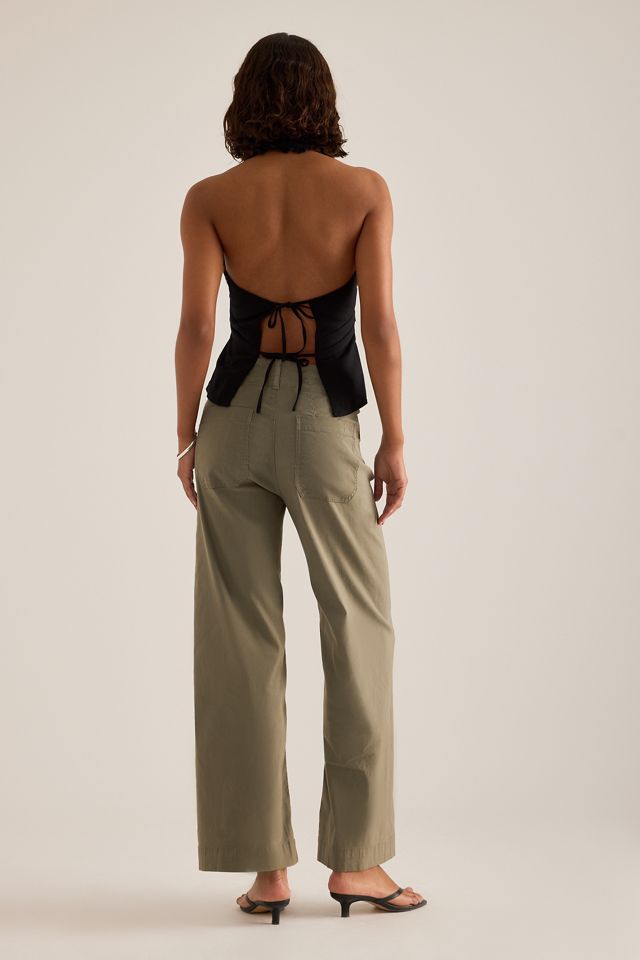 Le pantalon Colette à jambes larges pleine longueur par Maeve #4
