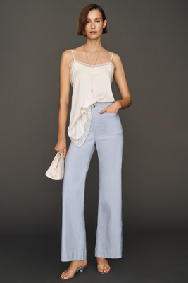 Maeve Colette Magic Fabric Full-length Pants By  In Blue