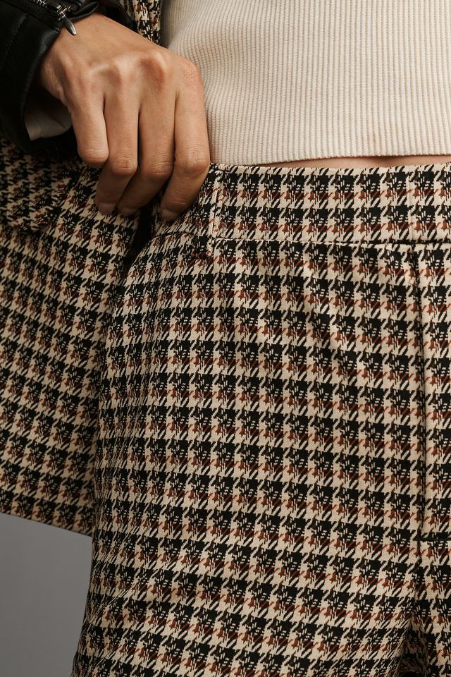 By Anthropologie Knit Tweed Flare Pants #3