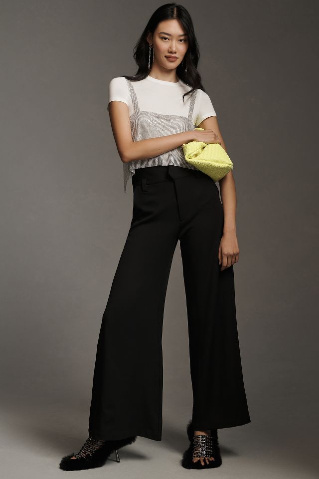 Maeve High-Waisted Wide-Leg Trousers