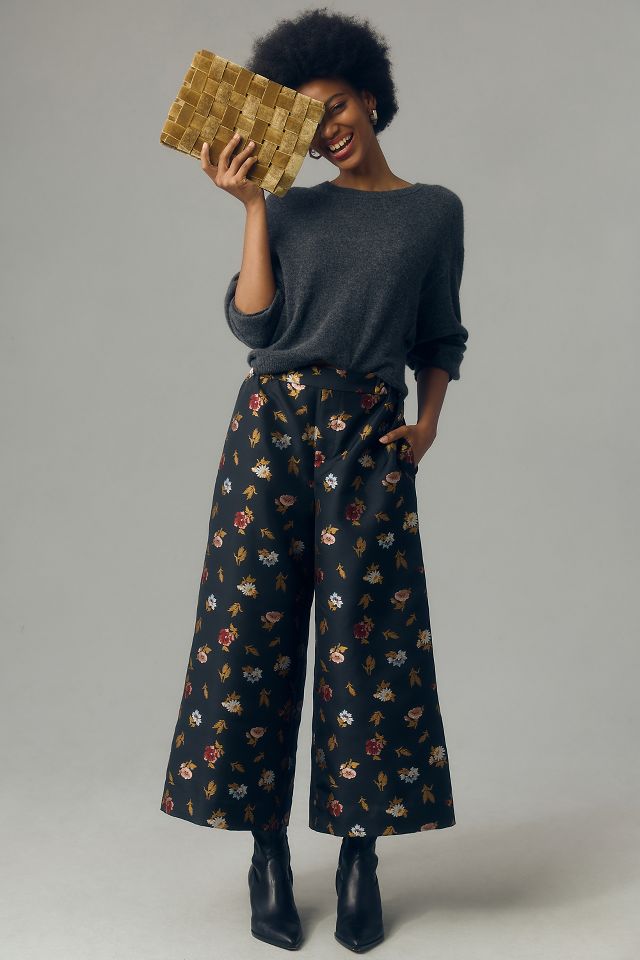 Pull-On Wide Leg Pants