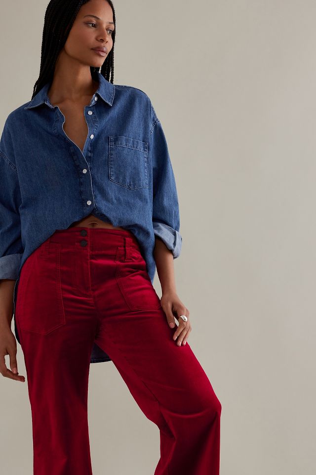 Anthropologie best sale velvet pants