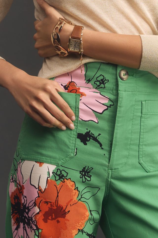 The Sonal Nathwani Colette Cropped Wide-Leg Pants by Maeve