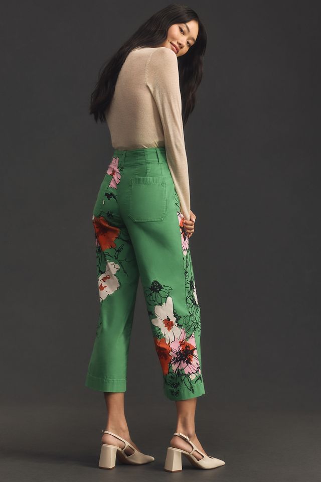 The Sonal Nathwani Colette Cropped Wide-Leg Pants by Maeve