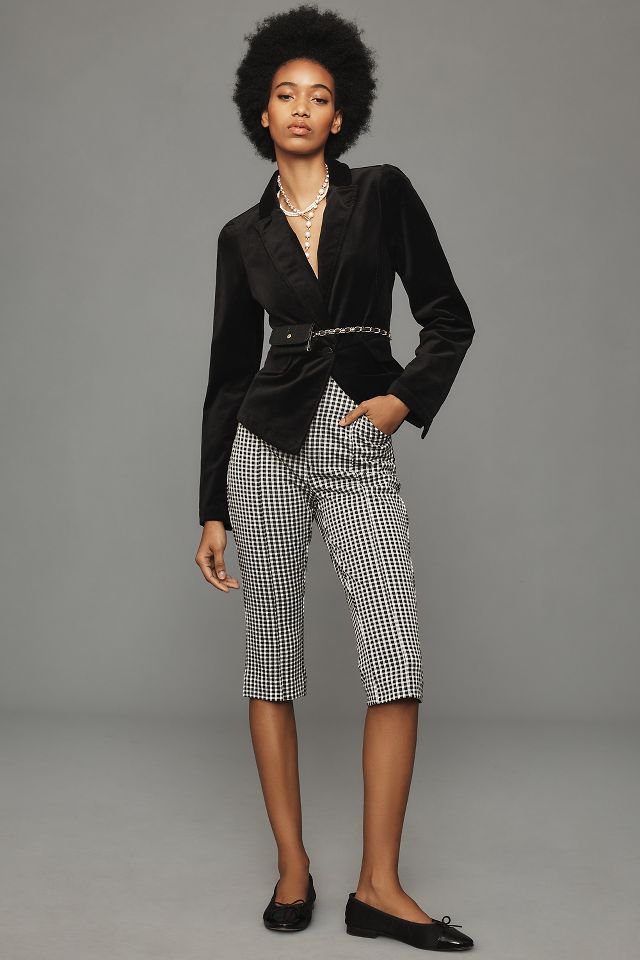 Gingham on sale capri trousers