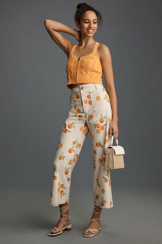 The Colette Cropped Wide-Leg Pants by Maeve  Wide leg pants, Casual  dresses for women, Cropped wide leg pants