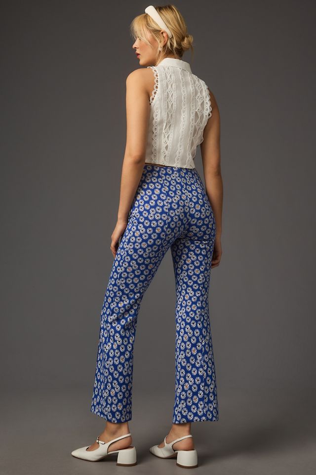 The Margot Kick-Flare Cropped Pants by Maeve | Anthropologie
