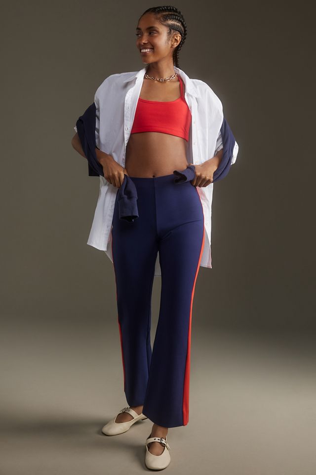 The Margot Kick-Flare Cropped Pants by Maeve: Sport Stripe Edition