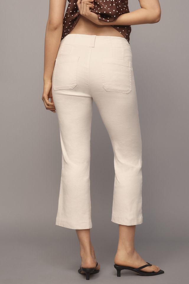 Maeve Linen 70s Slim Crop Pants #3