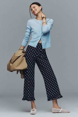 Maeve Colette High-Rise Wide-Leg Pants in Magic Fabric