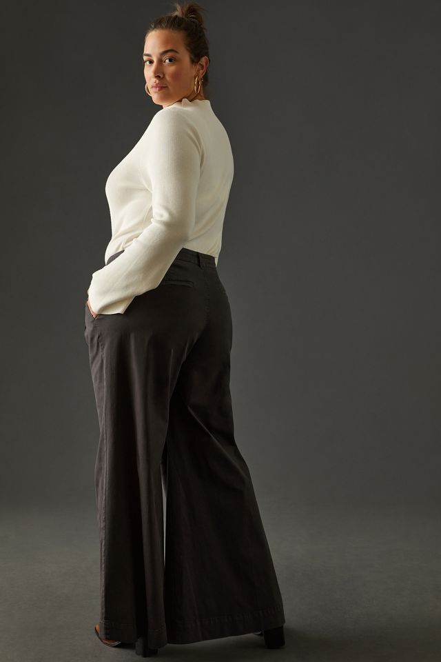 By Anthropologie Mid-Rise Pleated Trousers #8