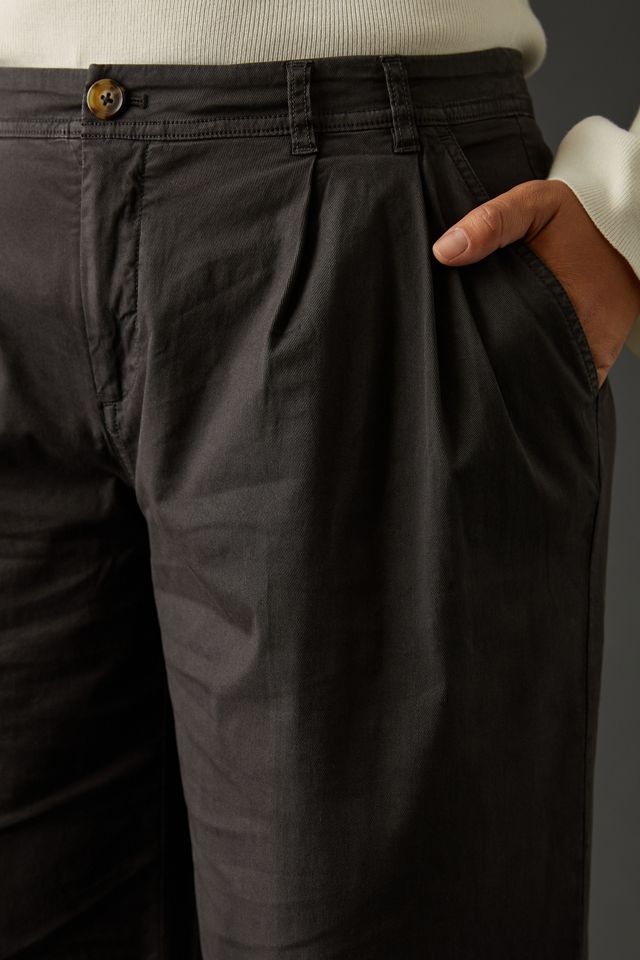 By Anthropologie Mid-Rise Pleated Trousers #9