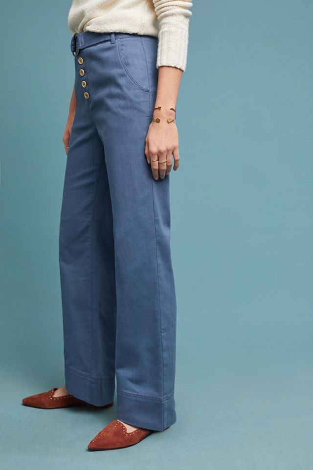 Cassidy Belted Wide-Leg Pants #3