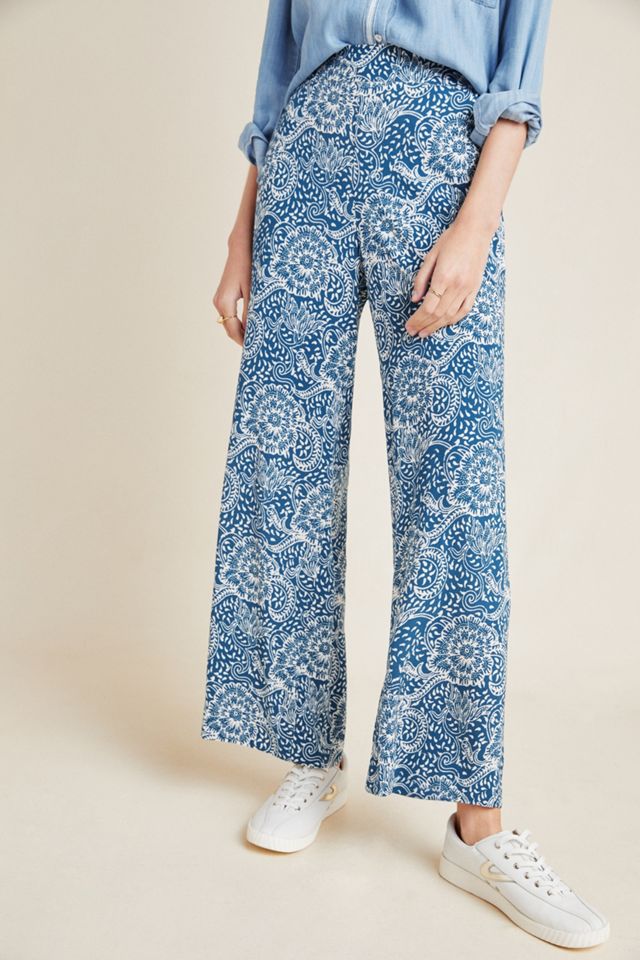 Maeve Anika Knit Wide-Leg Pants #1