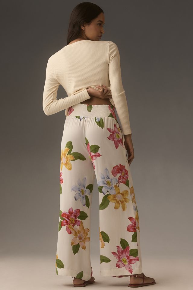 The Saria Smocked Wide-Leg Pants by Maeve #2