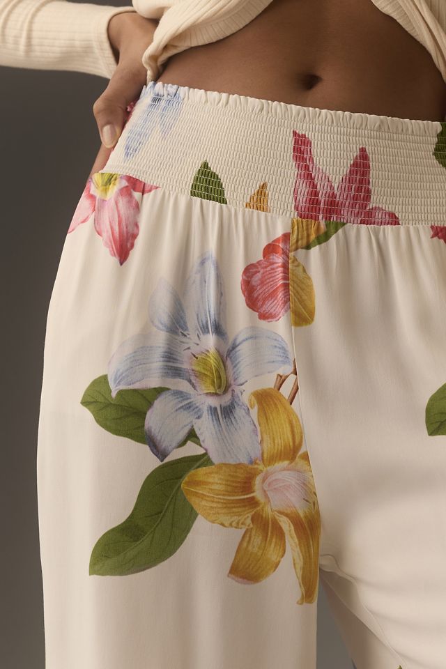 The Saria Smocked Wide-Leg Pants by Maeve #3