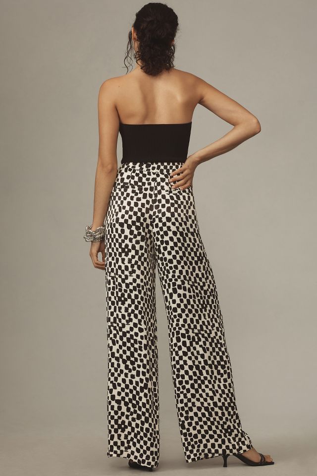 online outlet discount NWOT Anthropologie SIKA Abstract Wide Leg PRINTED  Trousers, Size 10
