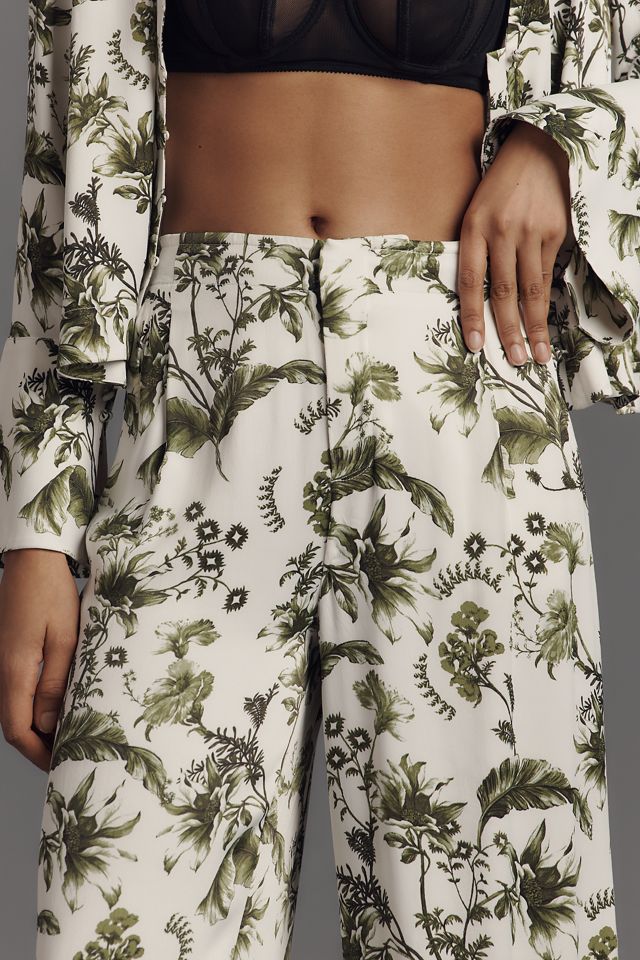 By Anthropologie Pull-On Silk Pants #1