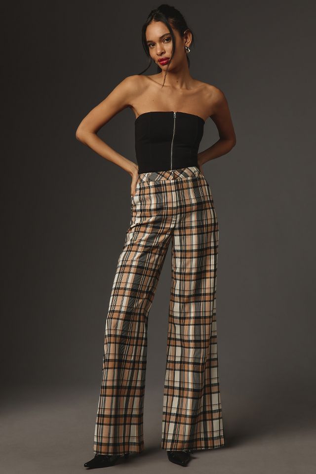 Wide leg flowy discount trousers