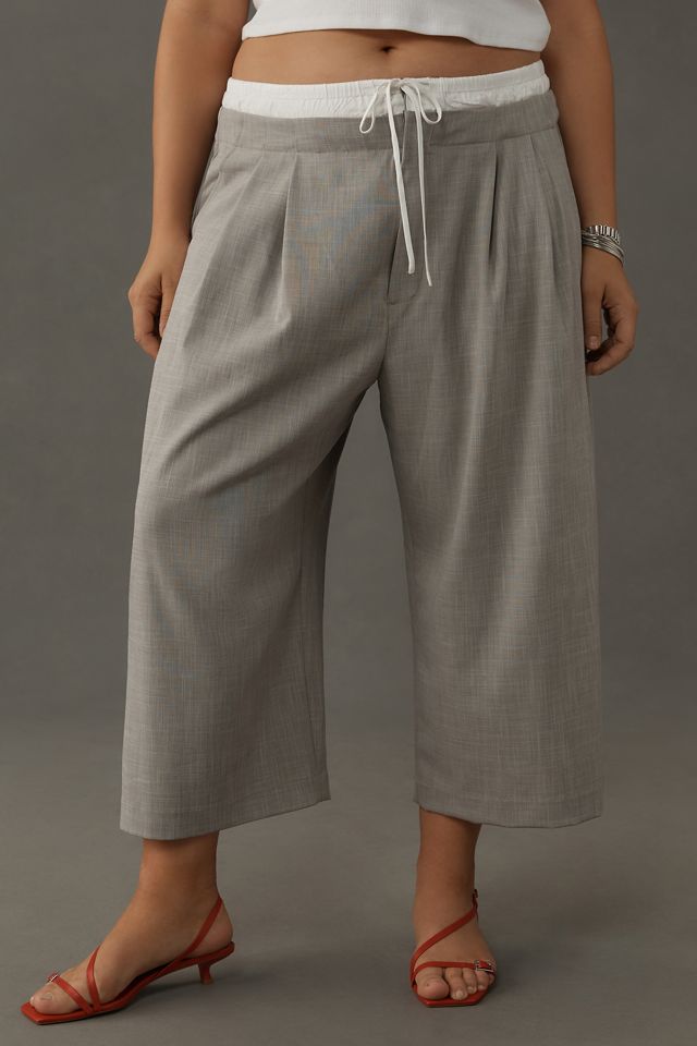 Maeve Crop Wide-Leg Trouser Pants #2