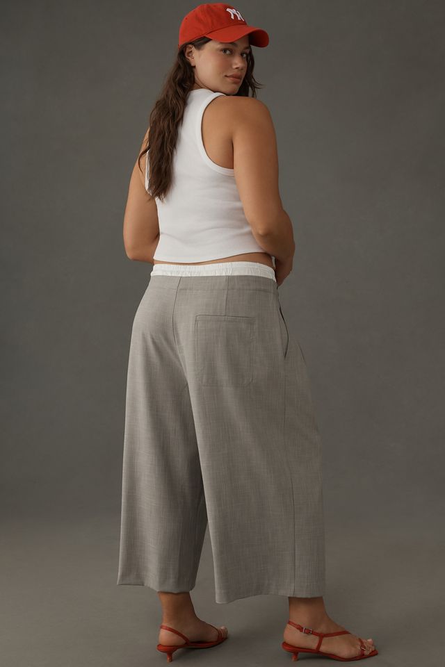 Maeve Crop Wide-Leg Trouser Pants #4