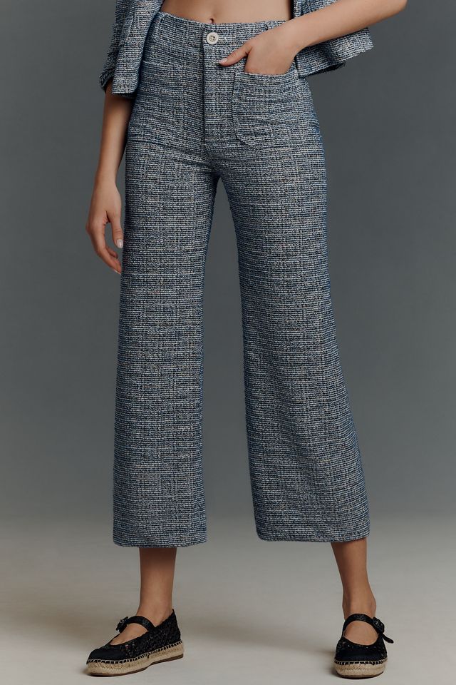 The Colette Tweed Crop Wide-Leg Pants by Maeve #1