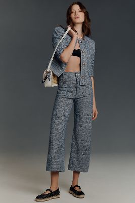 Velvet Wide-Leg Pants | Anthropologie