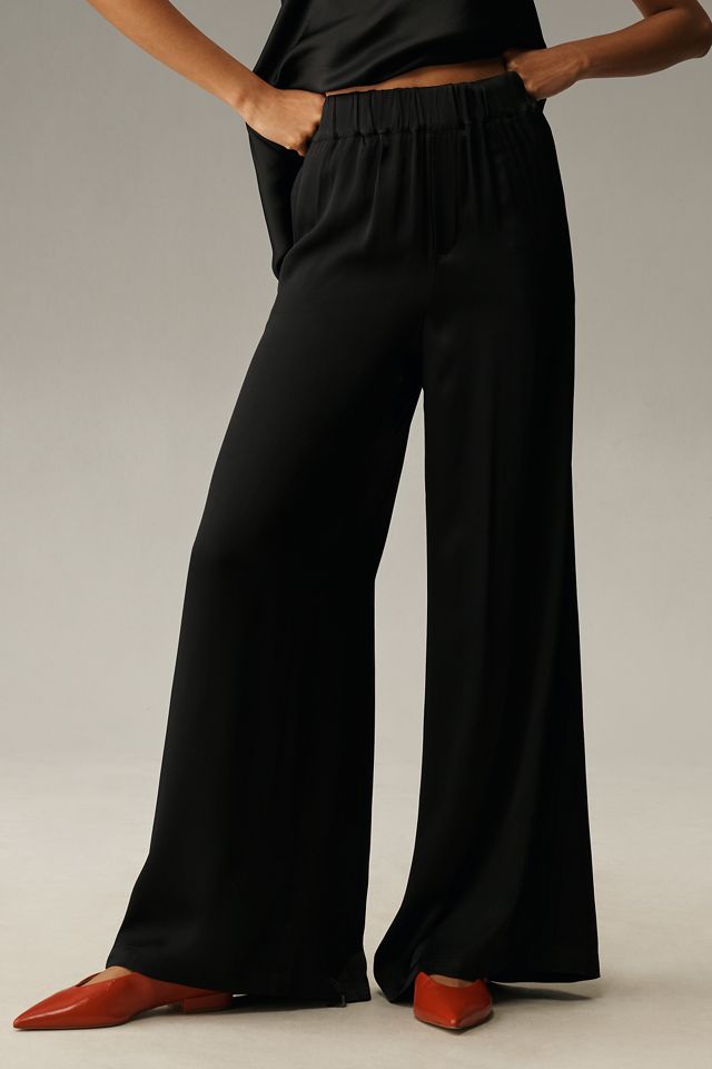 By Anthropologie Pull-On Silk Pants #1
